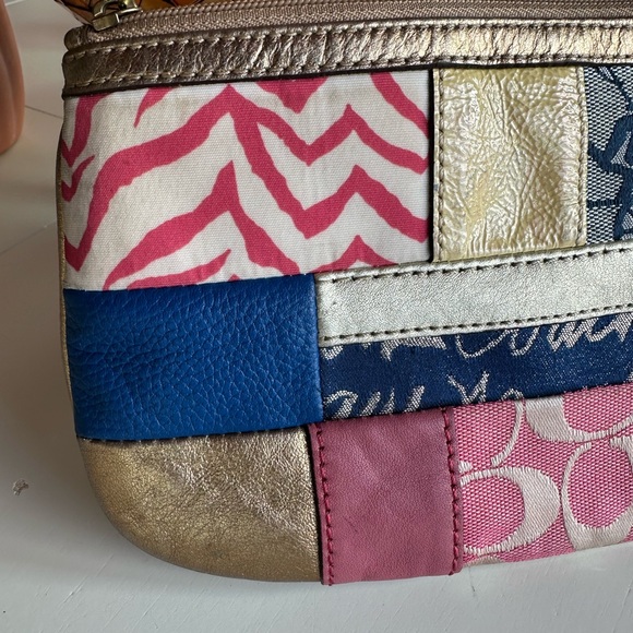 Coach Multicolor Patchwork Wristlet - Picture 6 of 11